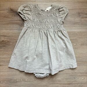 Chelsea & Violet Baby Dress Bloomer set Green Grey Size 24M